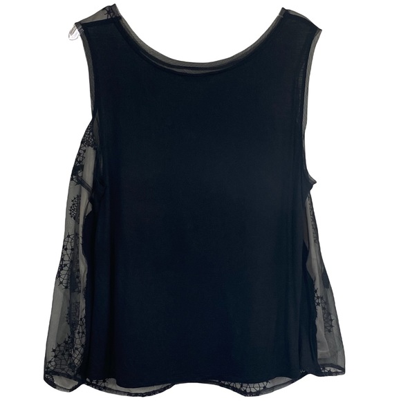 🌸 🌼🌺 SIMPLY VERA VERA WANG - LINED & LACE LINED SLEEVELESS BLOUSE - SIZE 2X - Picture 3 of 11